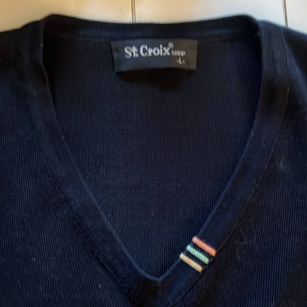 St. Croix Mens Vintage Sweater. - Picture 2 of 6